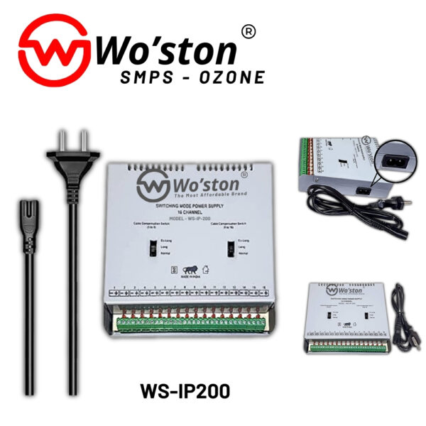 Woston CCTV SMPS 16 Channel ABS Multi Output (WS-IP200)
