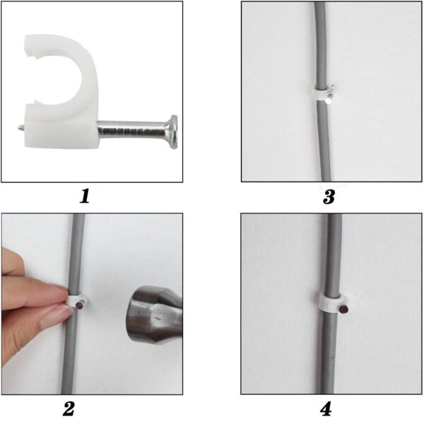 Wo'ston Cable Clips | Nail Clips | P-Clips - Image 7