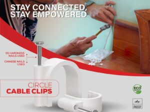 Wo'ston Cable Clips | Nail Clips | P-Clips