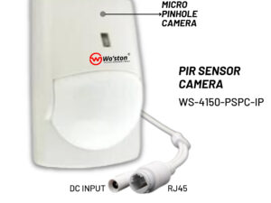 Wo'ston 4MP PIR Sensor Pinhole Hidden Network, Onvif, Wifi, SD Card, LAN, Audio Supported Camera, WS-4150-PSPC-IP