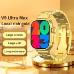 C9 Ultra Gold Edition Smartwatch With Mode 49MM Gold And Orange Belt Smartwatch C9 Analog-Digital Watch  - For Men