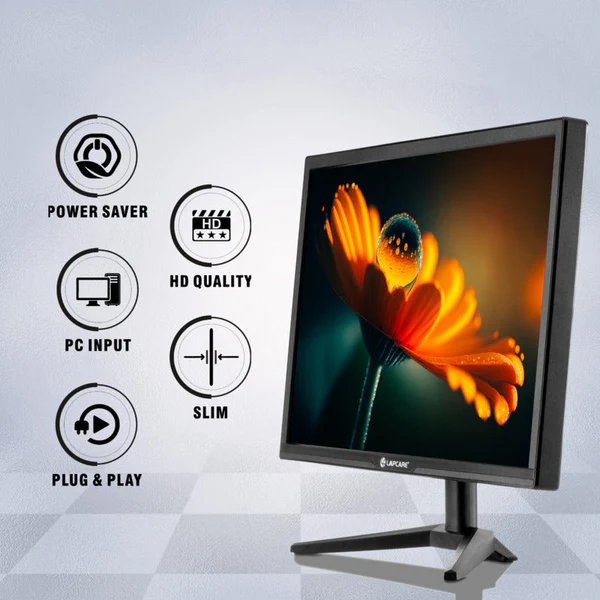 Lapcare 19 Inch LED Monitor LM195WDH | HDMI VGA | 3 Years Warranty 2 Lapcare LED Monitor 19 inch HD 4