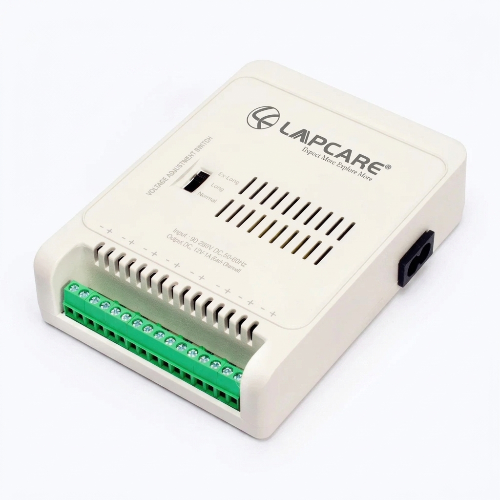 Lapcare 8 Channel CCTV SMPS Fiber Body Power Supply LPSCC8C01 1 Lapcare smps 8ch plastic LPSCC8C01 (1)