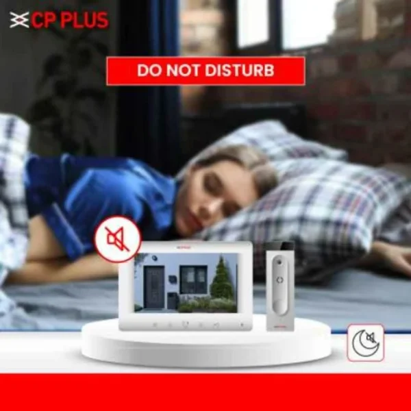 CP Plus VDP - Video Intercom Kit with Memory | CP-PVK-70MTH1, White - Image 6