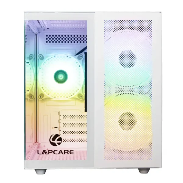 Champ Gaming Gaming Cabinet W/o SMPS Champ White (LGT-450)