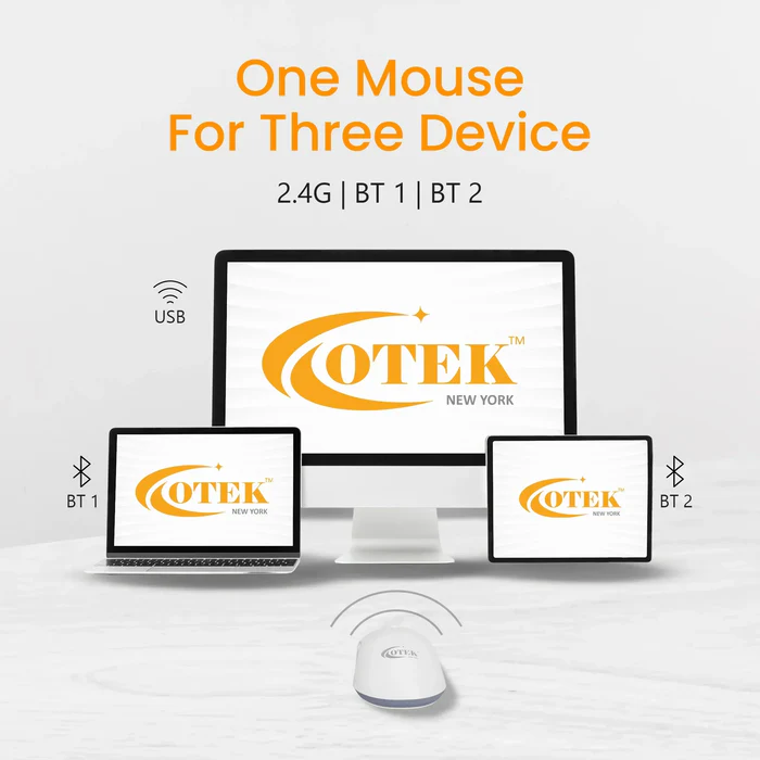 OTEK BM09 Smart AI Mouse Voice & Text Translation, Voice Recognition & Typing, OCR Screenshot, 100 Languages, AI PPT Creation, AI Excel, Adjustable DPI, Windows & MacOS, Multi-Connectivity (Black) - Image 3