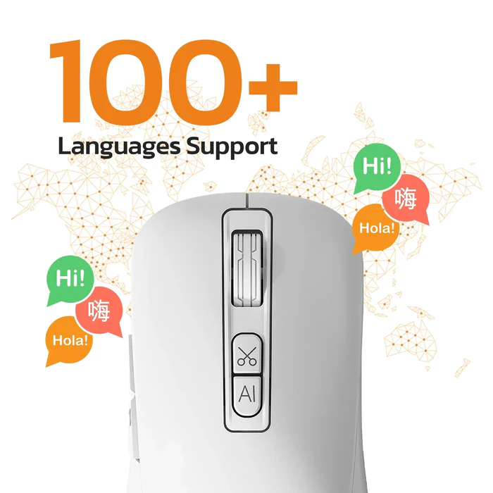 OTEK BM09 Smart AI Mouse Voice & Text Translation, Voice Recognition & Typing, OCR Screenshot, 100 Languages, AI PPT Creation, AI Excel, Adjustable DPI, Windows & MacOS, Multi-Connectivity (Black) - Image 4