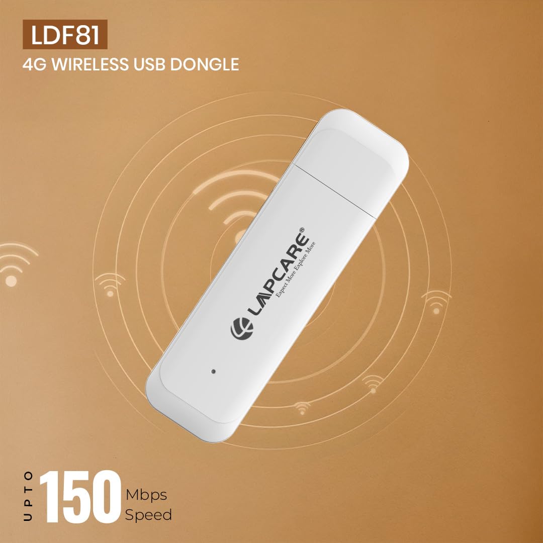 Lapcare LDF72 USB 4G WiFi Dongle | Portable 4G LTE USB Hotspot with SIM Card Support 6 Lapcare 4g Dongle ldf72 a