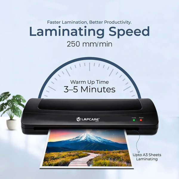 Lapcare LapLam Pro A3 Laminating Machine Black | Professional A3 Hot & Cold Laminator for Documents, Certificates & Photos 4 Lapcare Laminator A3 2