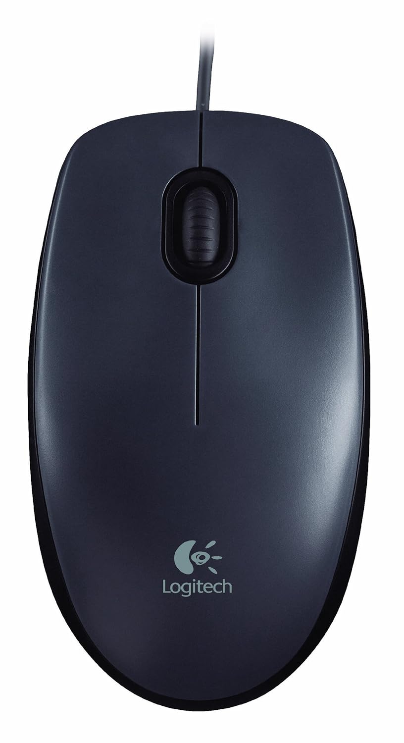 Logitech USB Wired Optical Mouse 1000 DPI Ambidextrous M90 1 Logitech Mouse m90