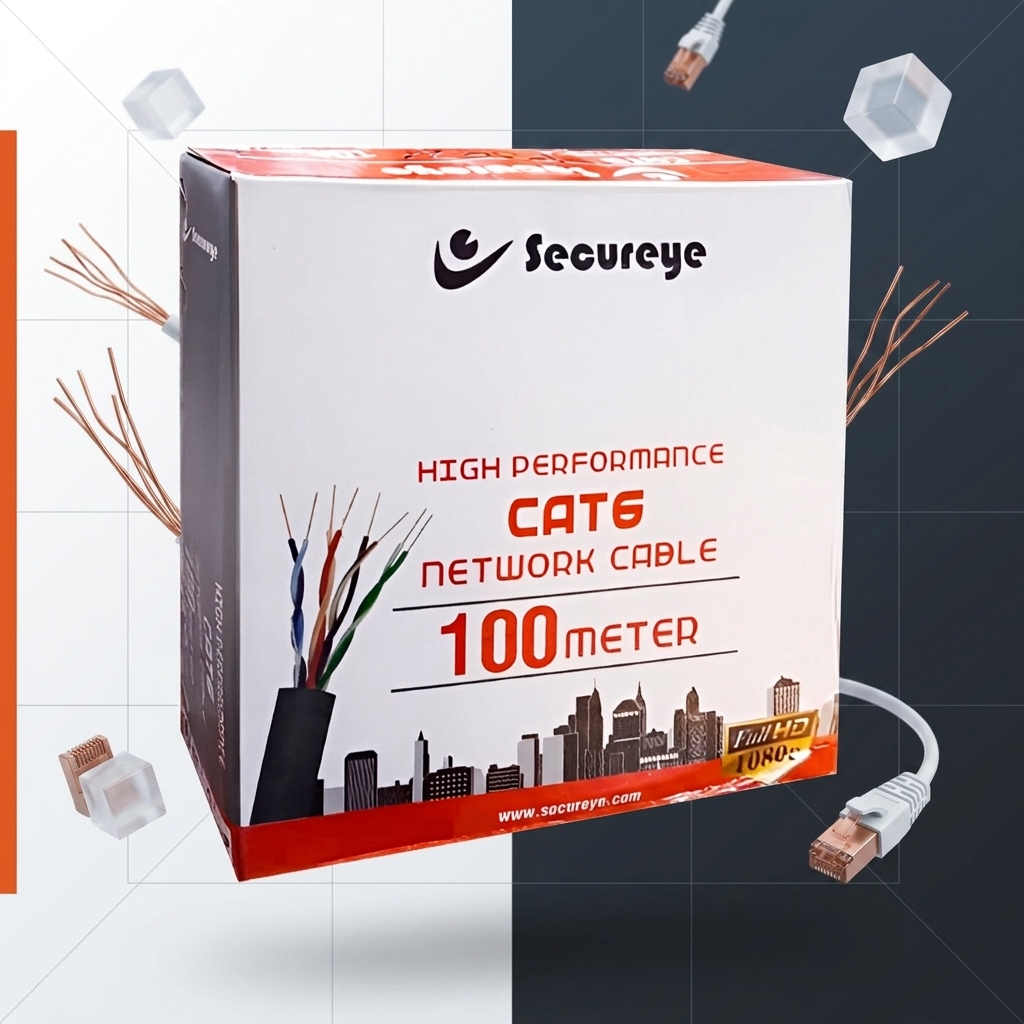 Secureye CAT6 UTP LAN Networking Cable 100 Meter S-C6-100M-AL 4 Secureye CAT 6 Networking cable S-C6-100M-AL (2)