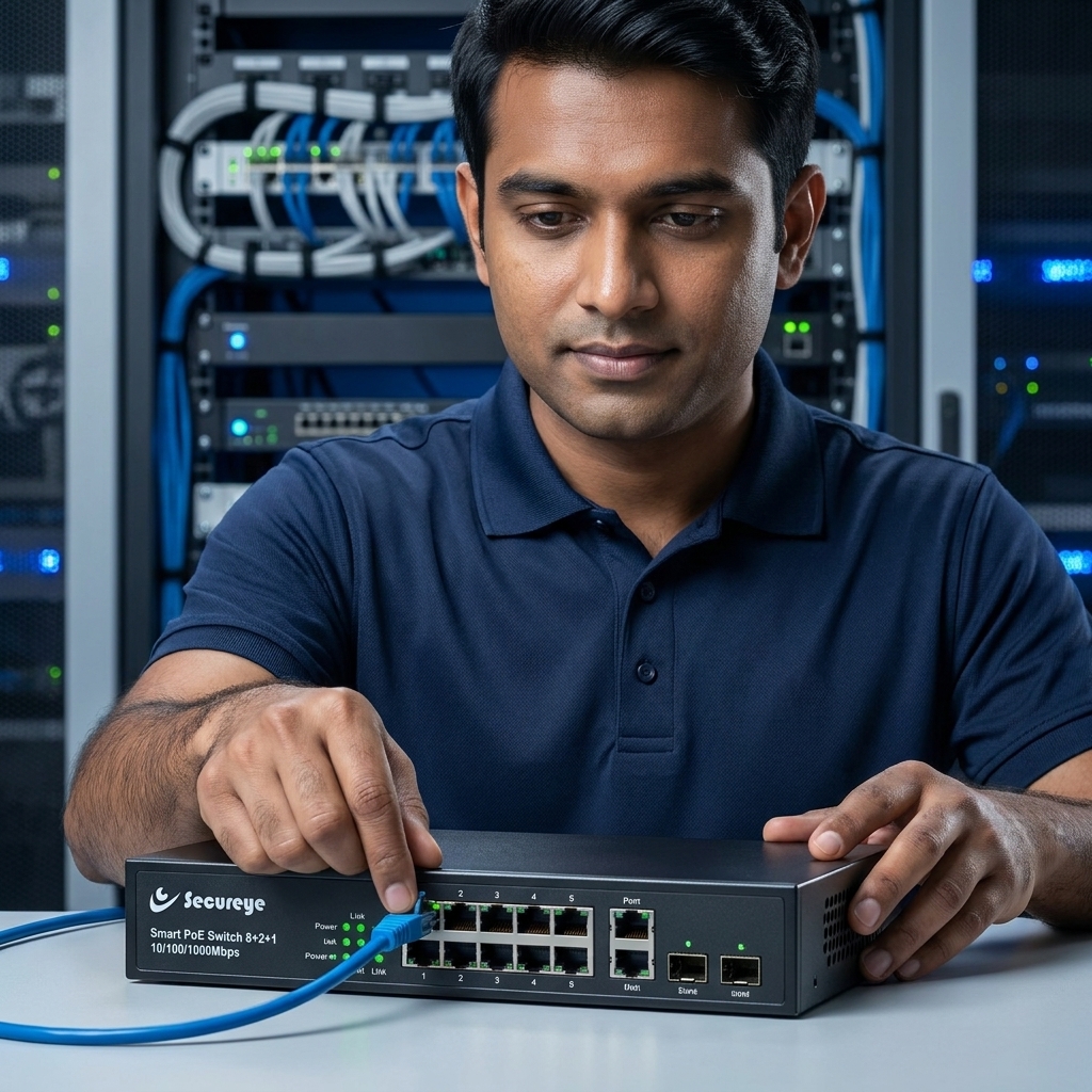 Secureye 8 Port PoE Switch 2 Uplink 150W CCTV Network Switch 250M Long Range 2 Secureye POE Switch 8 port 2 uplink (3)
