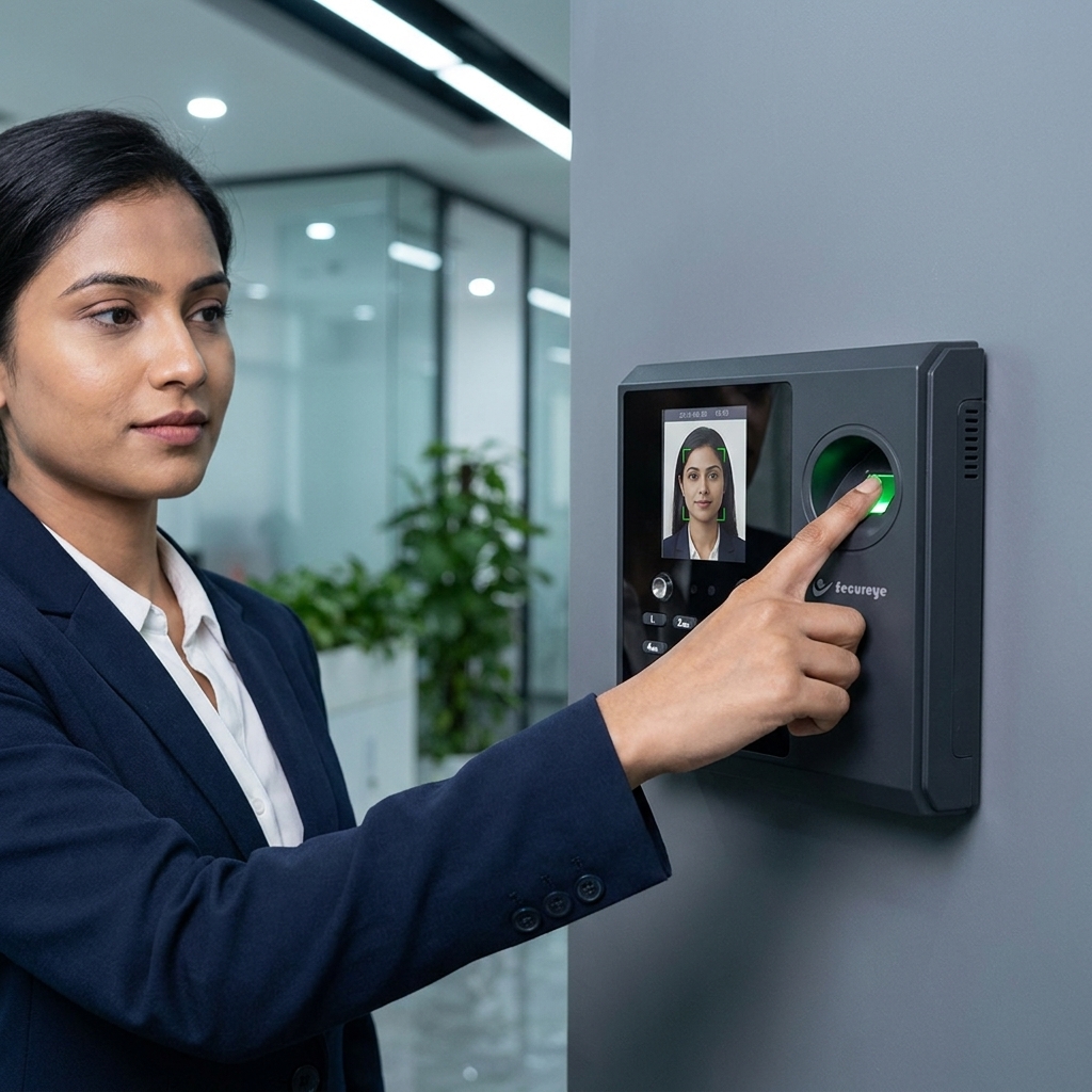 Secureye Face Fingerprint Time Attendance Device with LAN & Battery Backup S-FB3K(P) 3 Secureye face and fingerprint attadance deviceS-FB3K(P) (3)