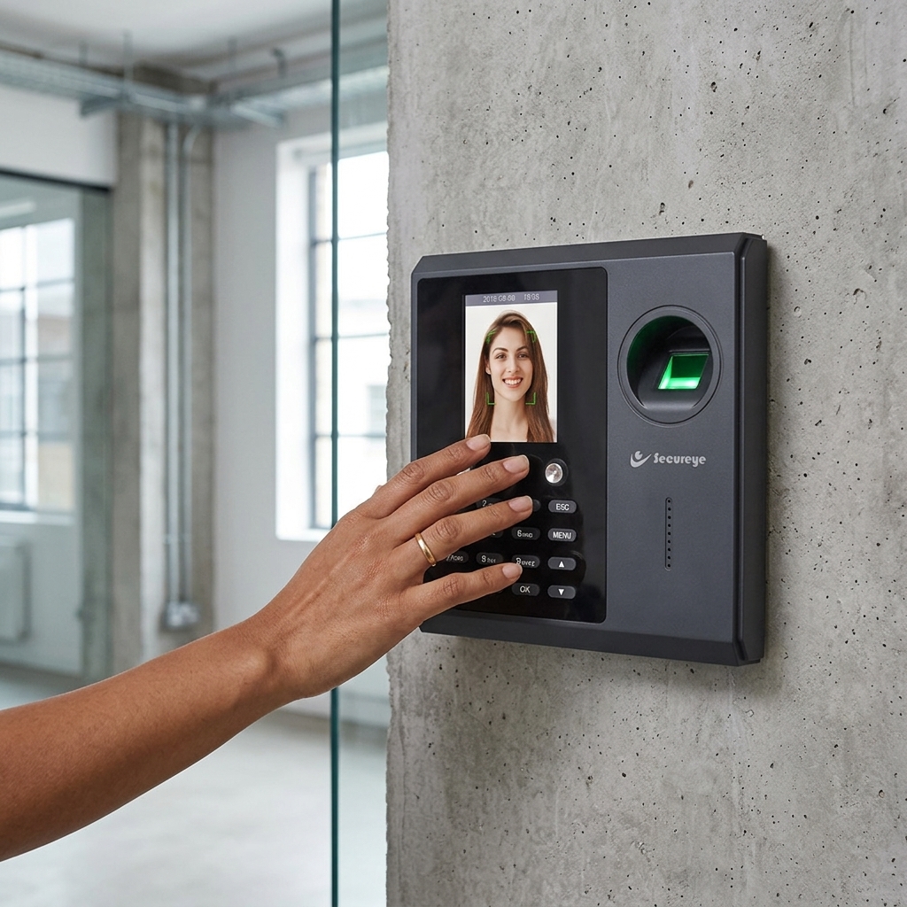 Secureye Face Fingerprint Time Attendance Device with LAN & Battery Backup S-FB3K(P) 2 Secureye face and fingerprint attadance deviceS-FB3K(P) (4)