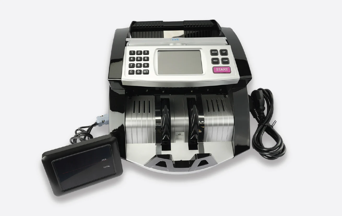 TVS CC-453+ StarPlus Cash Counting Machine with UV MG IR Detection 5 TVS Cash Counter Machine CC 453 Star + Cash Counter & Detector 2