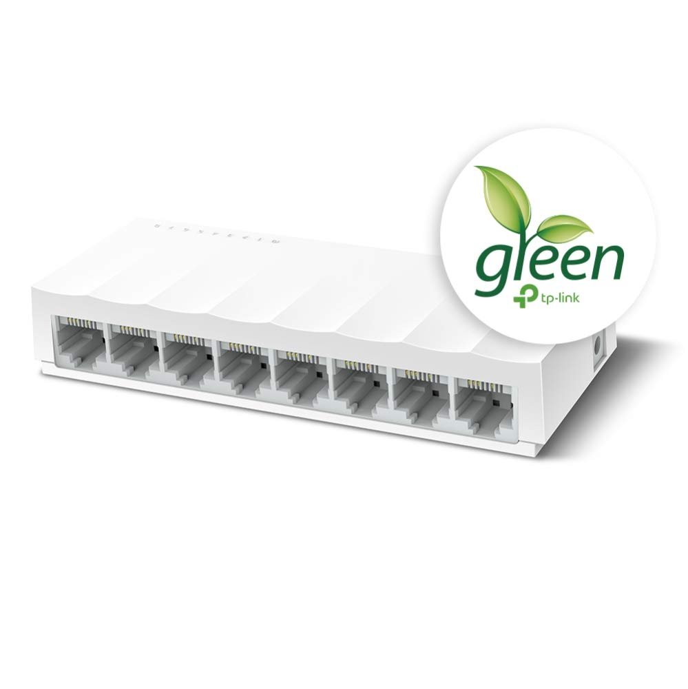 TP-Link LS1008 8-Port Fast Ethernet Unmanaged Desktop Switch | Plug & Play Network Hub 3 Tp-Link LS1008 8 port ethernet switch 2