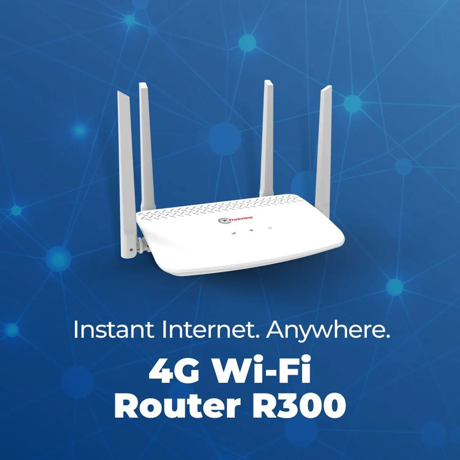 Trueview T18258-A 4G SIM Based WiFi Router 300Mbps Single Band 2.4GHz MiFi with External Antenna 5 Trueview 4g Wifi wireless Router R300 1