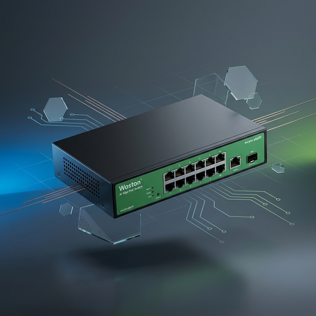 Woston AI Gigabit PoE Switch 8 Port 2 Uplink 2 SFP Fiber WS-PNS-G8G2F2 2 Woston poe switch g8g2f2 (4)