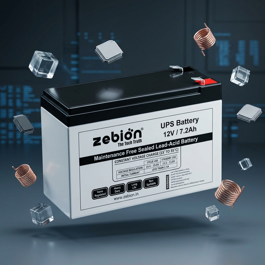 Zebion 12V 7.2Ah UPS Replacement Battery for Home Office Backup Power 4 Zebion Battery UPS 12v (2)