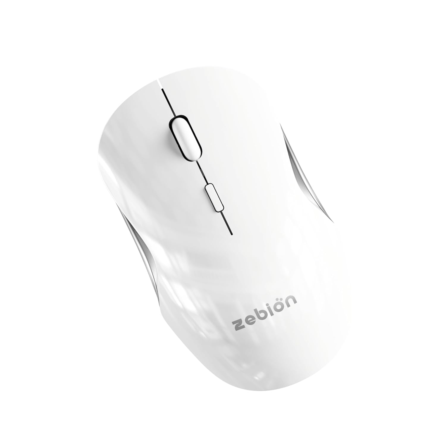 Zebion Connect-3 Rechargeable Triple Mode Wireless Mouse Bluetooth 5.3 White 1 Zebion Connect 3 wireless mouse bluetooth