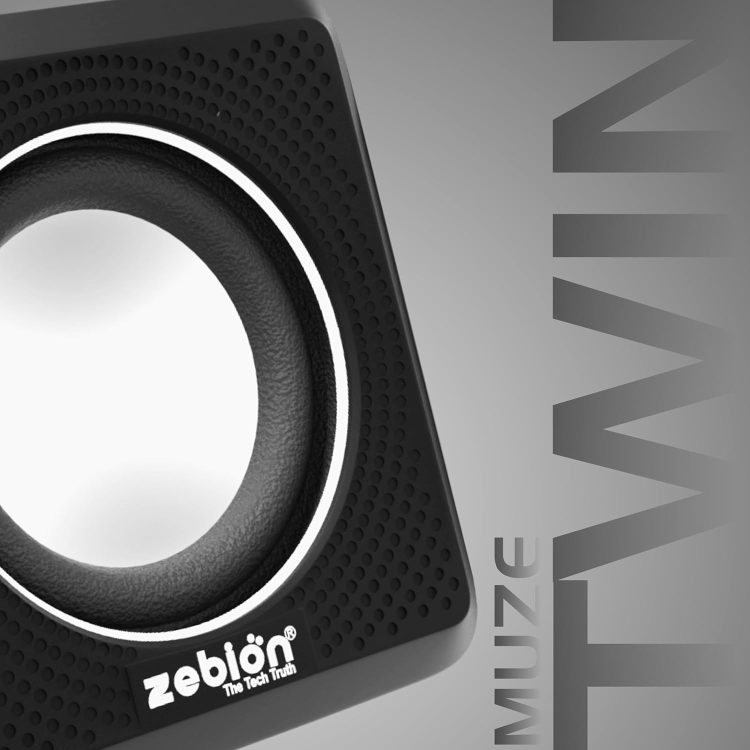 Zebion Muze Twin USB Powered 2.0 Multimedia Speakers 6W 7 Zebion Desktop Speaker muze twin 1
