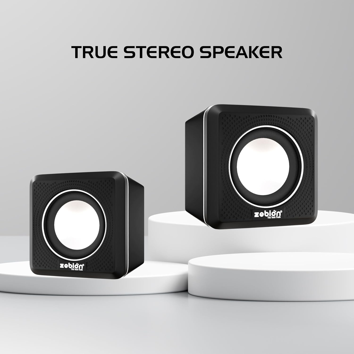 Zebion Muze Twin USB Powered 2.0 Multimedia Speakers 6W 4 Zebion Desktop Speaker muze twin 4