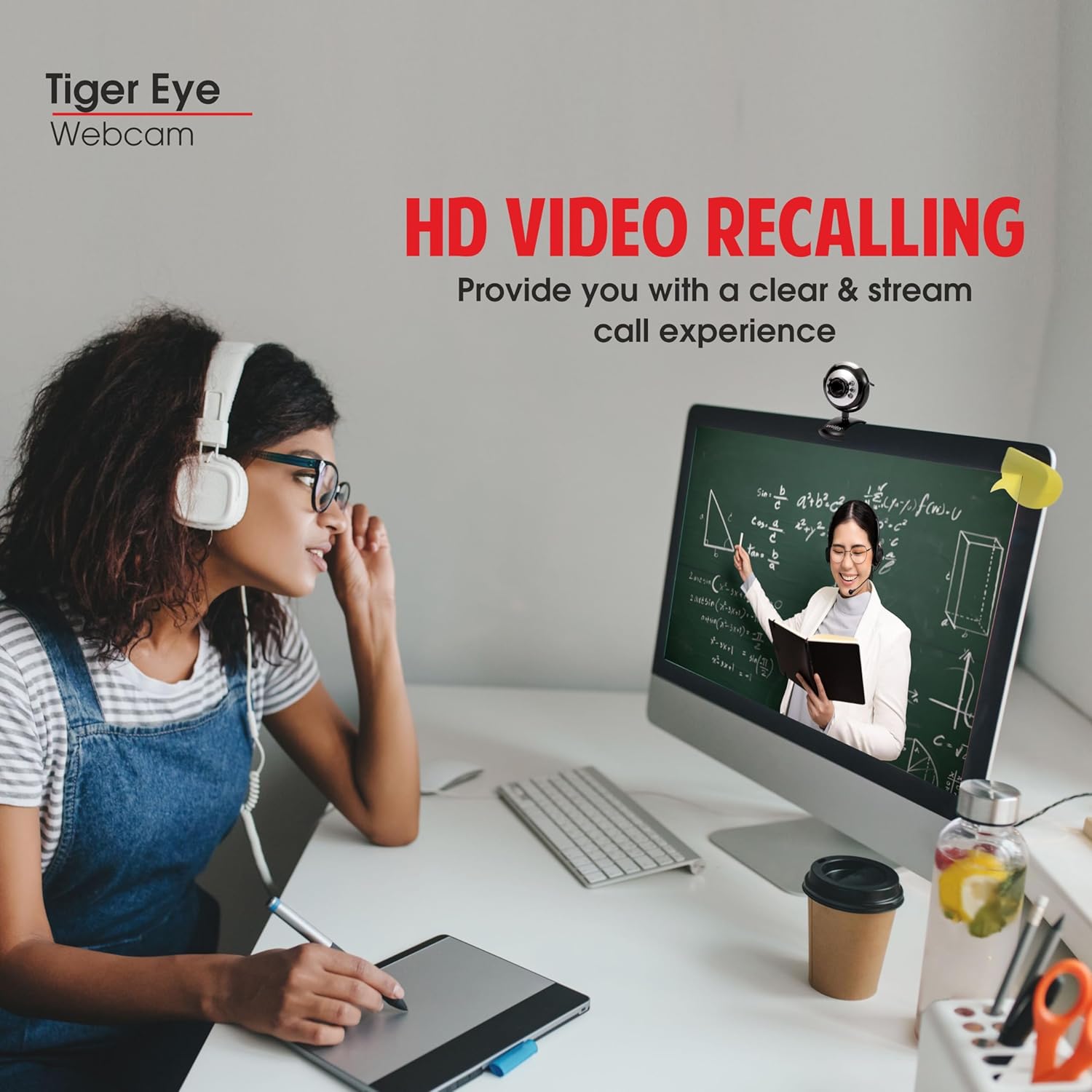 Zebion Tiger Eye HD USB Webcam with Mic & LED Lights 30FPS 3 Zebion Tiger eye digital webcam 6