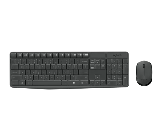 Logitech Wireless Keyboard and Mouse Combo Full Size USB Receiver MK235 5 logitech mk235 2
