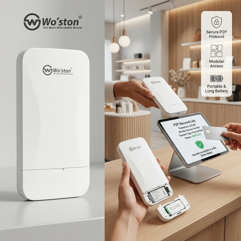 Woston 1KM Wireless P2P Bridge Kit Outdoor CPE Pair WS-OWD-P2P-1KM 3 woston p2p access 1km pair (4)