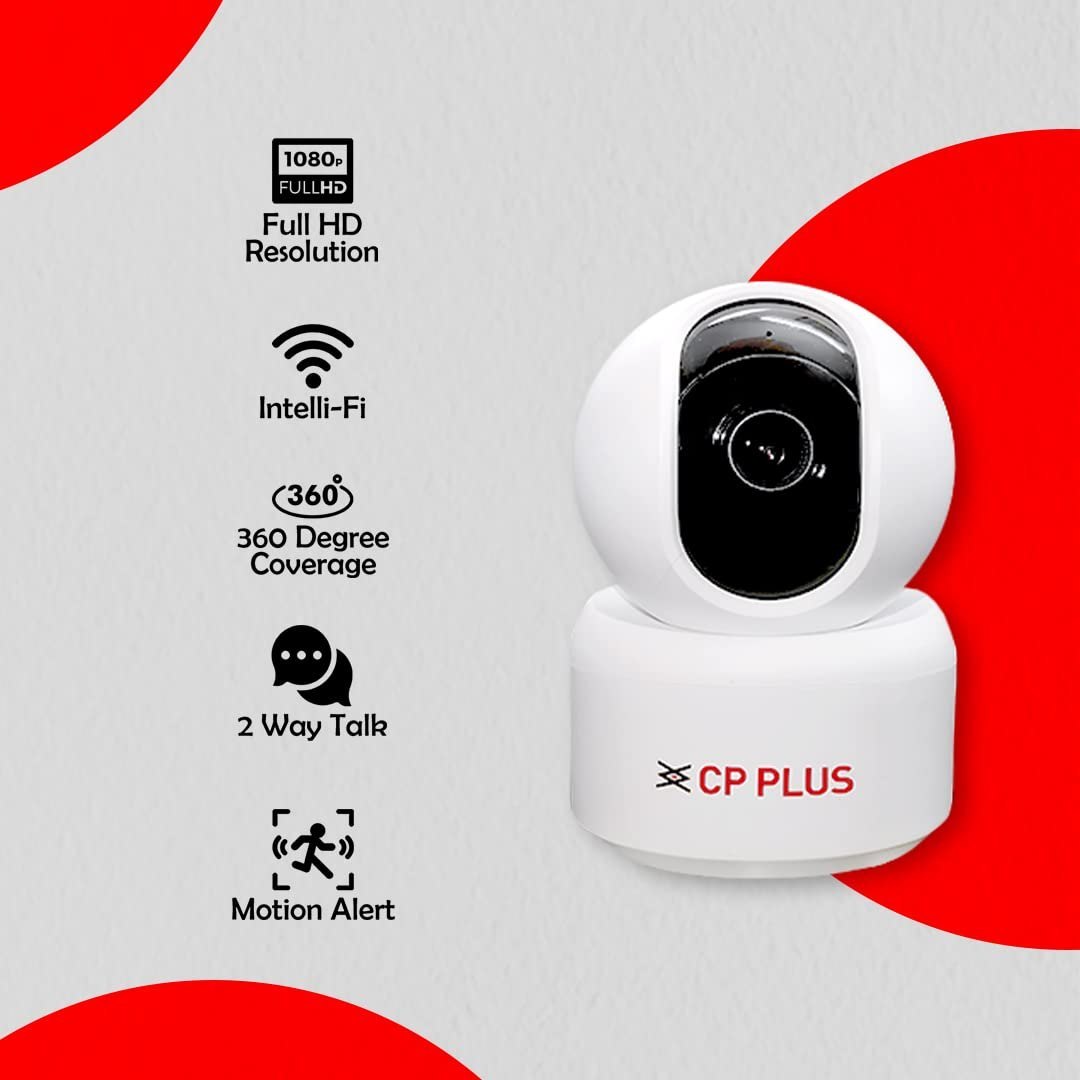 CP Plus 2MP WiFi PT Camera with Google Home Support CP-E28Q 2 Cp Plus Baby PT Camera wifi Cp-e28q