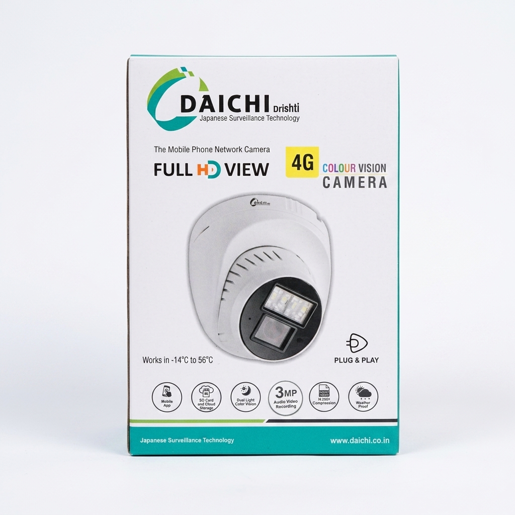 DAICHI DI042 4G SIM Supported Dome Security Camera with Wireless Connectivity & 2 Year Warranty 3 Daichi Dome camera 4g 3MP Colour CELTICS (5)