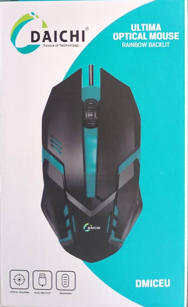DAICHI RGB Ultima Optical Wired Mouse with High-Precision Sensor & USB Connectivity (DMICEU) 2 Daichi RGB Gaming Mouse 2