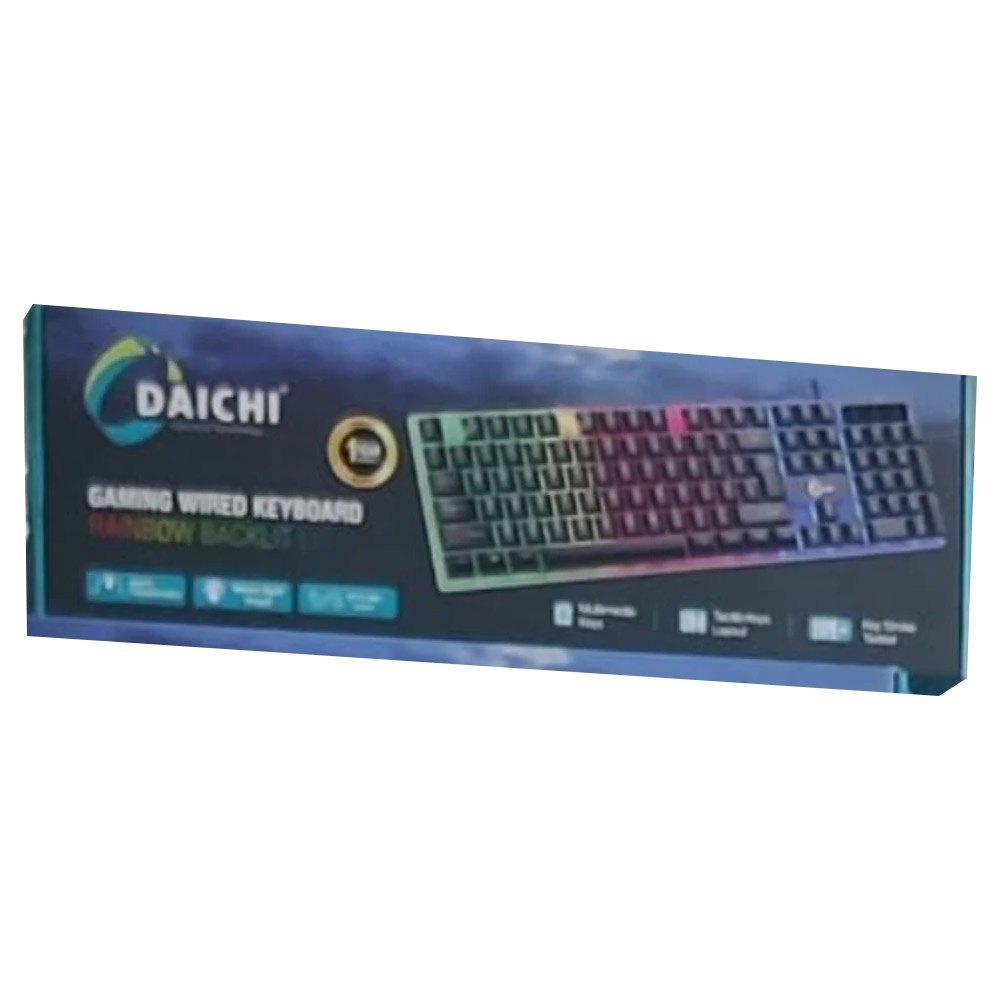 DAICHI RGB Gaming Wired Keyboard with Responsive Keys, USB Connectivity & RGB Backlighting DGKBDS 2 Daichi RGB gaming keyboard