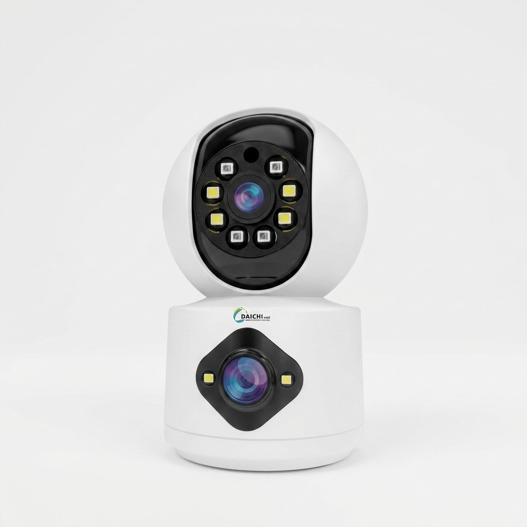 Daichi 3MP Dual Linkage Baby Camera with Dual Lens, AI Motion Tracking, 2-Way Audio & Night Vision 1 Daichi baby cam 3mp dual lens dl3dp3wc (1)