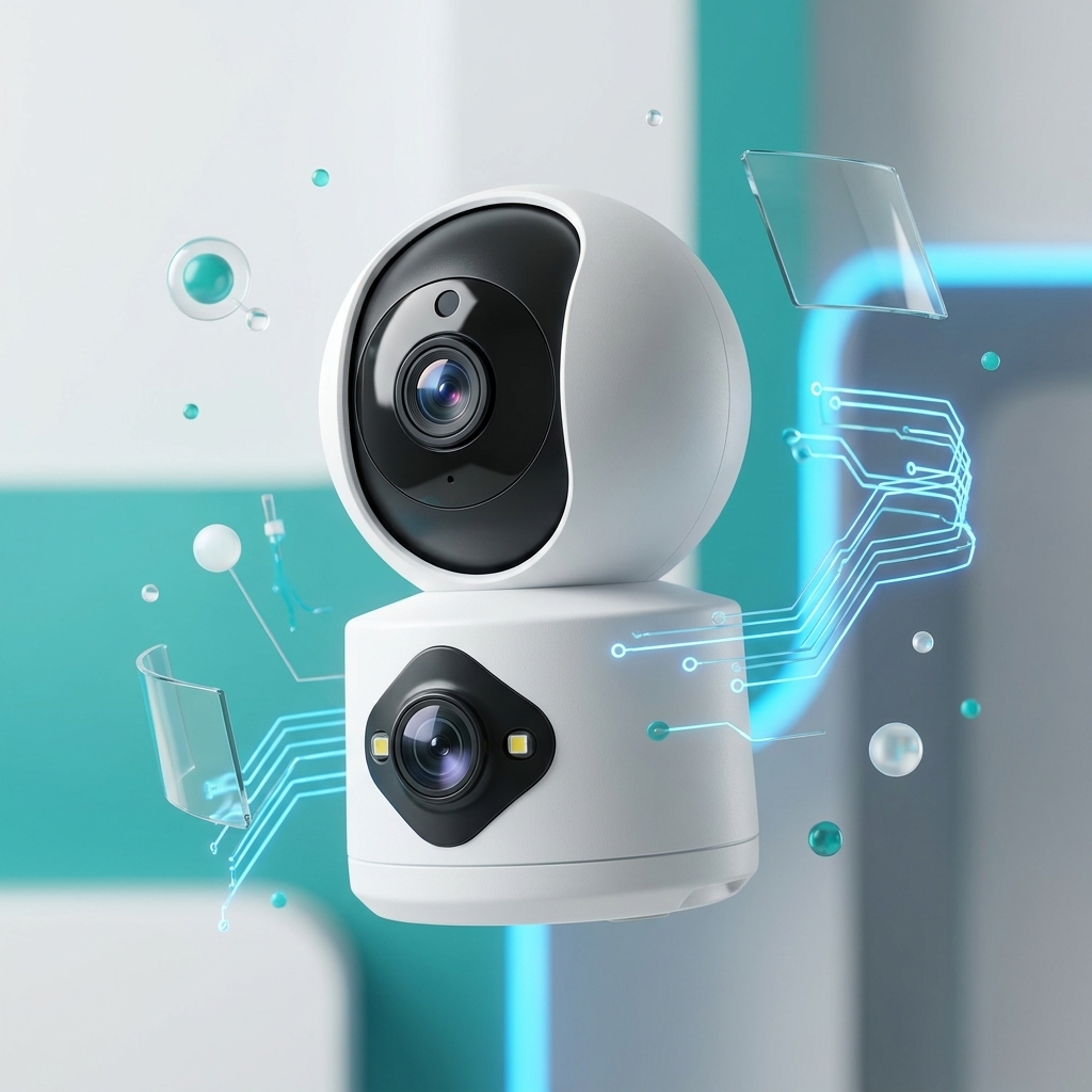 Daichi 3MP Dual Linkage Baby Camera with Dual Lens, AI Motion Tracking, 2-Way Audio & Night Vision 4 Daichi baby cam 3mp dual lens dl3dp3wc (2)