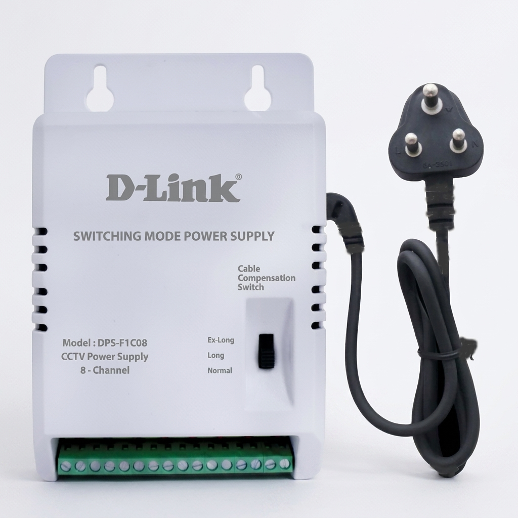 D-Link DPS-F1C08 8 Channel CCTV Power Supply 12V 1A Per Channel SMPS 1 D-Link 8ch smps powersupply DPS-f1c08. (1)