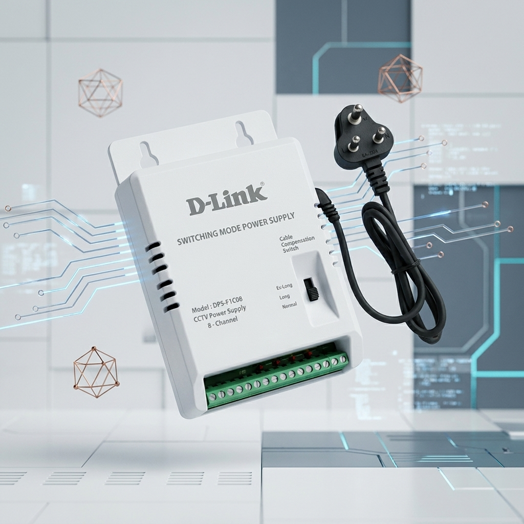 D-Link DPS-F1C08 8 Channel CCTV Power Supply 12V 1A Per Channel SMPS 4 D-Link 8ch smps powersupply DPS-f1c08. (2)