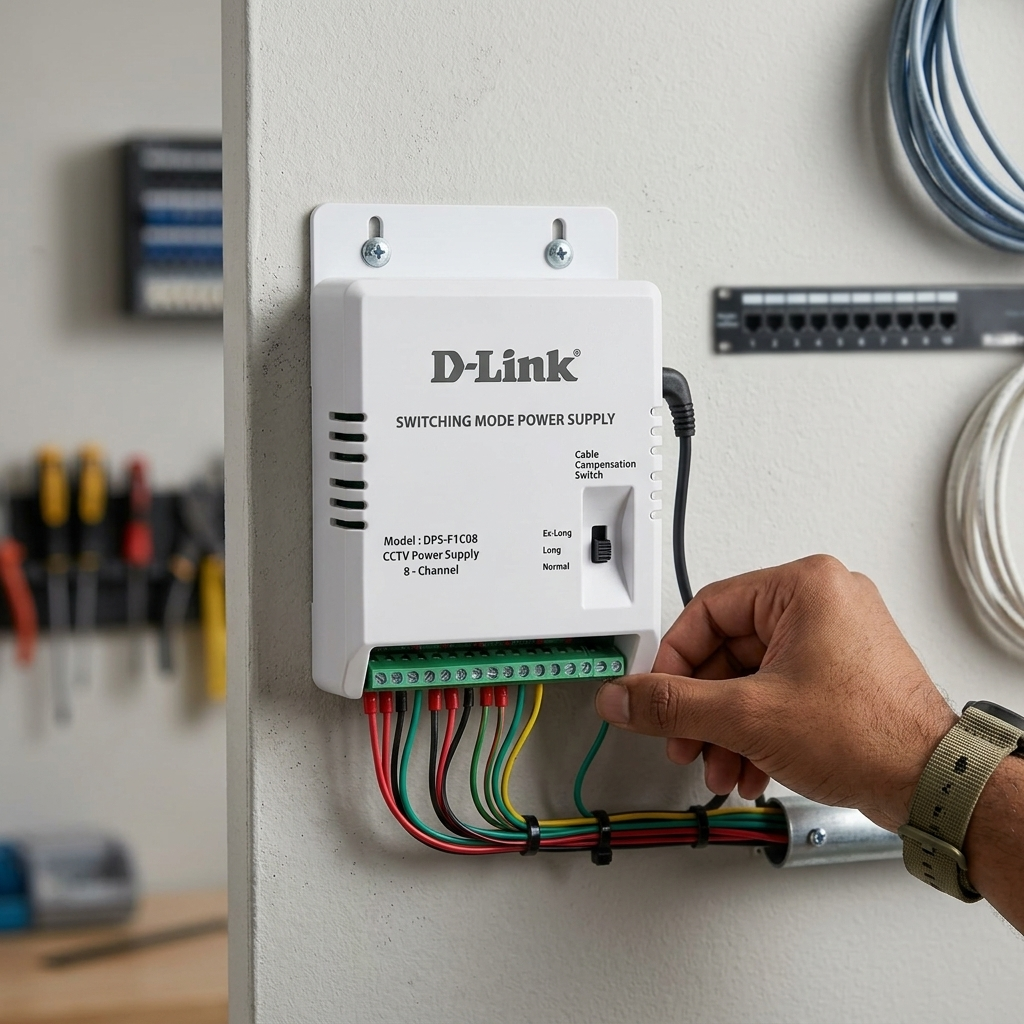 D-Link DPS-F1C08 8 Channel CCTV Power Supply 12V 1A Per Channel SMPS 2 D-Link 8ch smps powersupply DPS-f1c08. (4)