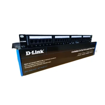 DLink Cat6 Patch Panel 24 Port Loaded