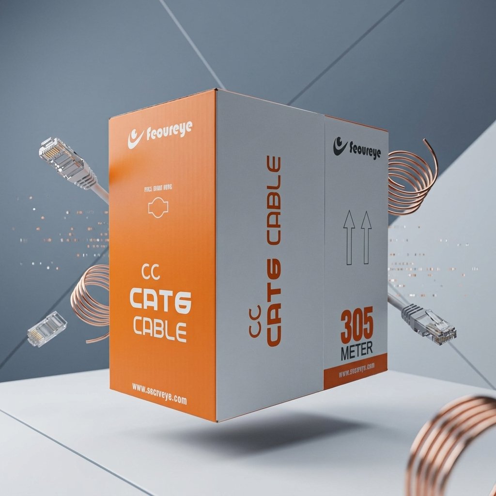 Secureye CAT6 CCA LAN Cable 305 Meter UTP Ethernet Cable for CCTV & Networking SC-S-C6-305M-AL 2 Secureye networking cable 305m (2)