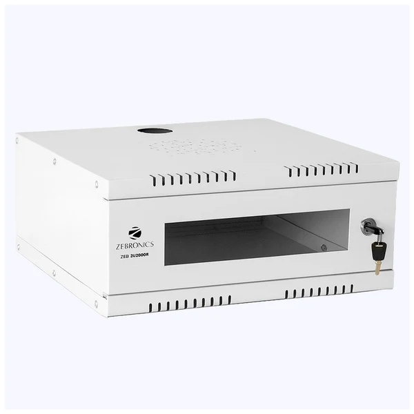 ZEBRONICS 2U CCTV Mini Rack with Lockable Door & Wall Mount Design ZEB-2U2000R 6 ZEBRONICS 2U CCTV MINI RACK ZEB-2U2000R 1