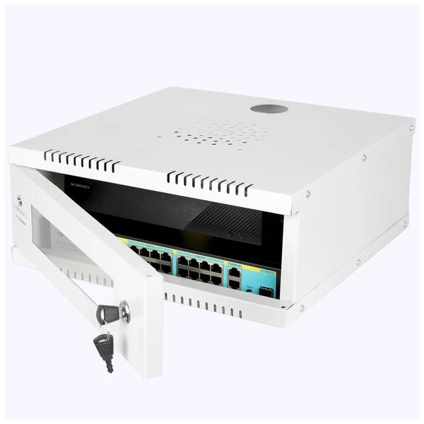 ZEBRONICS 2U CCTV Mini Rack with Lockable Door & Wall Mount Design ZEB-2U2000R 3 ZEBRONICS 2U CCTV MINI RACK ZEB-2U2000R 2