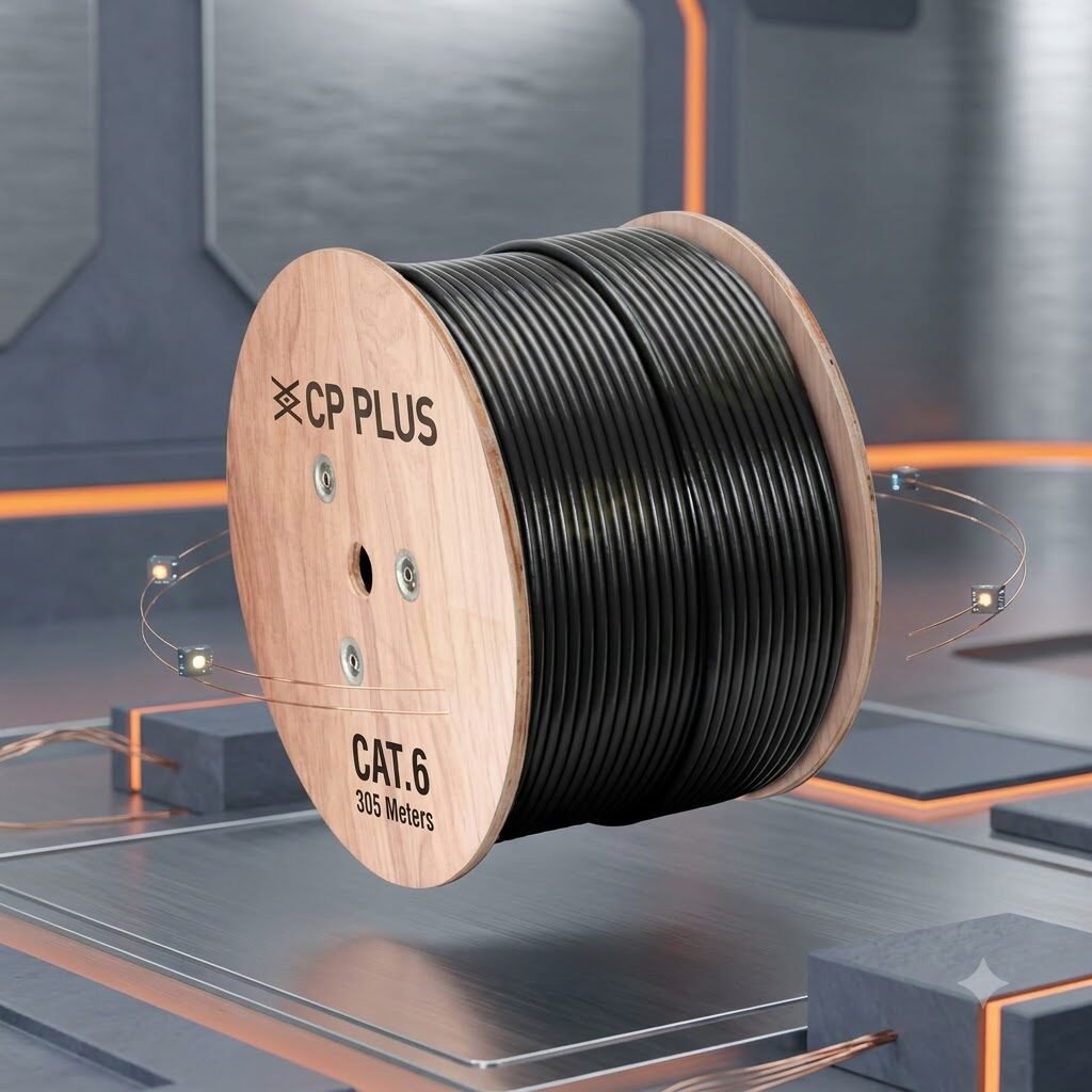 CP PLUS Cat 6 Outdoor Networking Cable 305M UV Weather Resistant CP-EUT-6TSRD-305 5 Cp plus cat6 cable 305 outdoor (3)