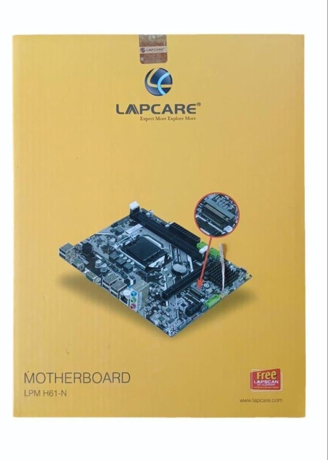 Lapcare H61 NVMe Motherboard | Intel LGA 1150 DDR3 Motherboard with M.2 NVMe Slot, HDMI & USB 3.0 1 Lapcare h61 motherboard